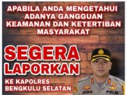 Mantap, Kapolres Keluarkan No Call Center
