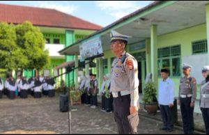 Kaslan Polres BS Jadi Inspektur Upacara di MAN 1, Ini Pesannya