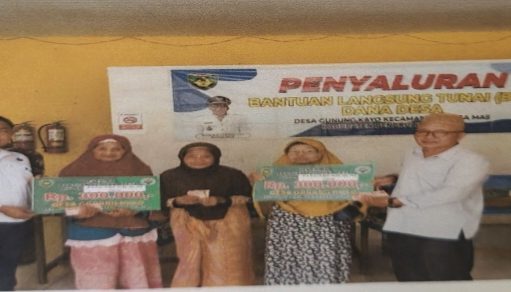 Pemdes Gunung Kayo Salurkan BLT Kepada 3 KPM Warga nya.