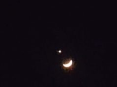 Bulan Dan Bintang Kejora Tampak Berdempetan,Ternyata Ada Penomena Langka Di Langit Bengkulu Malam Ini.